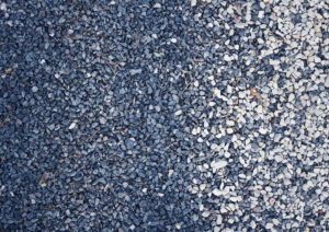Mixture of gravel stones